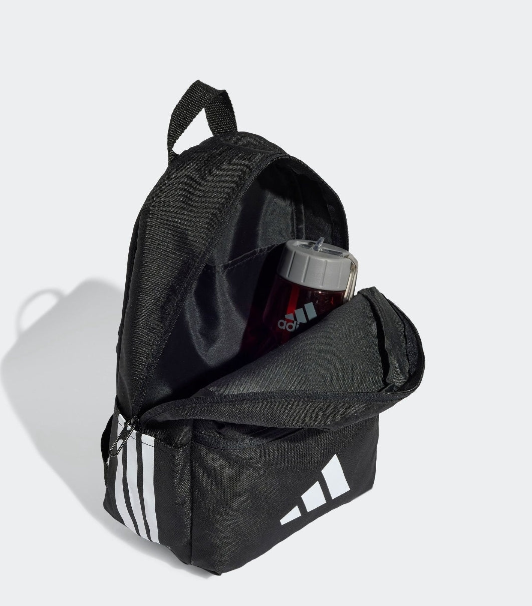 adidas Black 3 Bar Kids Backpack