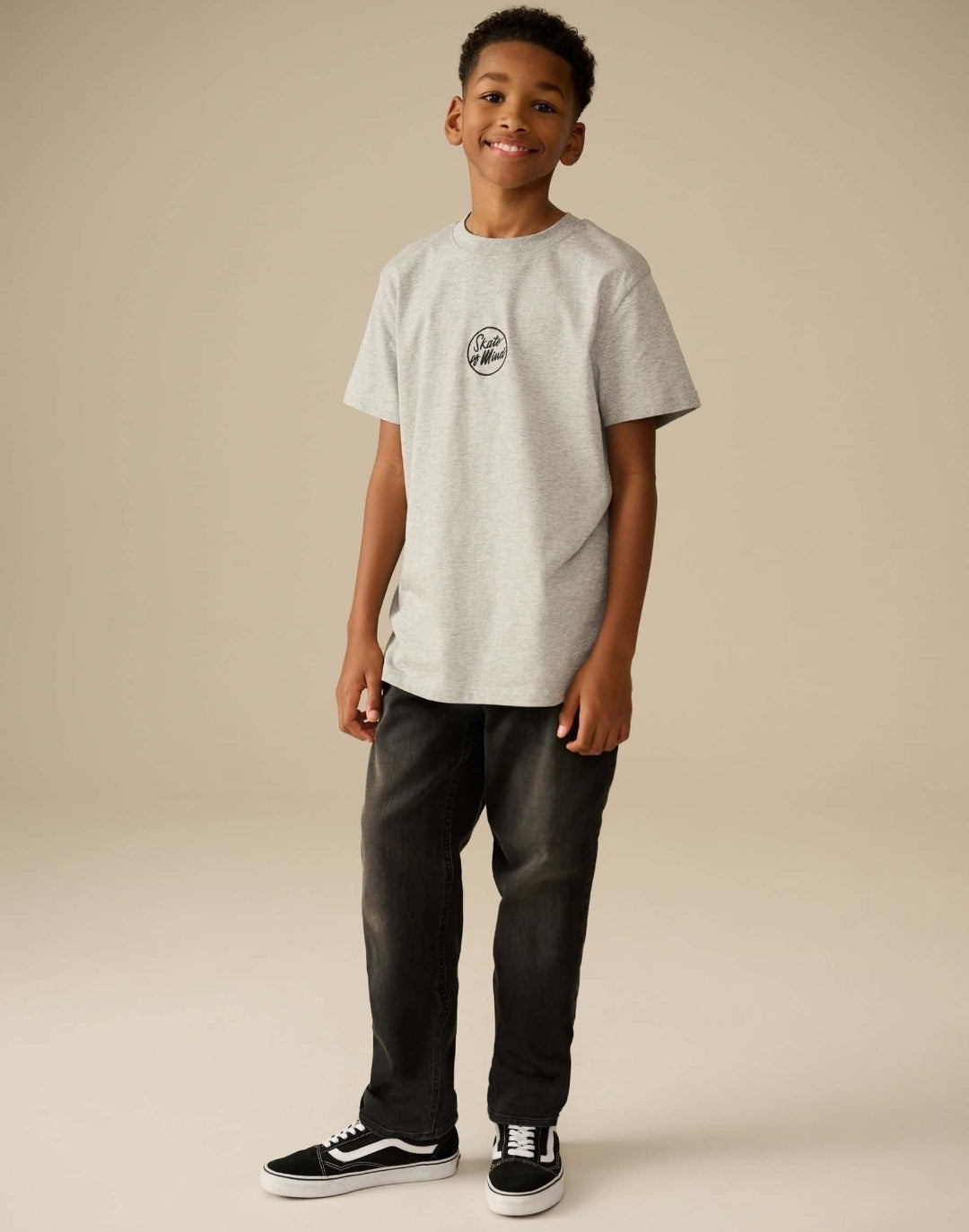 Washed Black Loose Fit StretchJeans