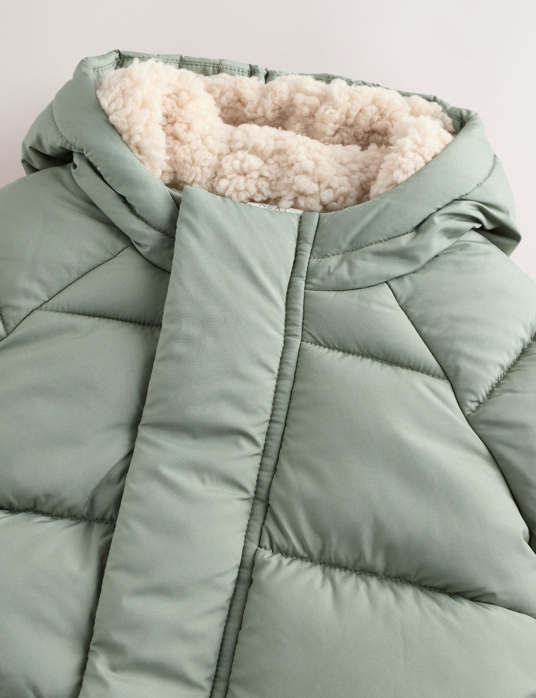 Sage Green Baby Puffer Jacket