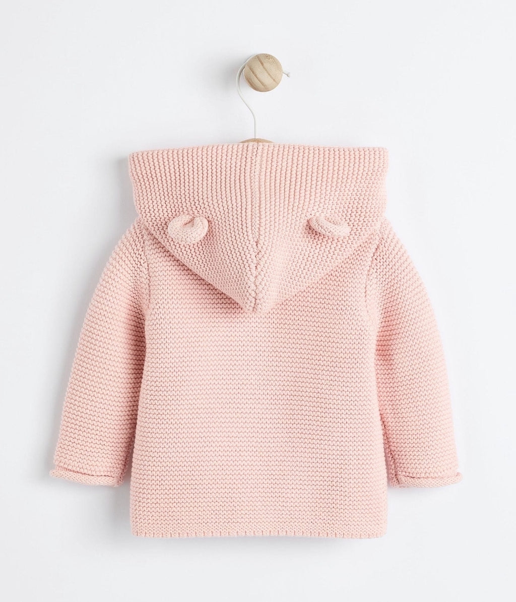 Pink Knitted Baby Cardigan