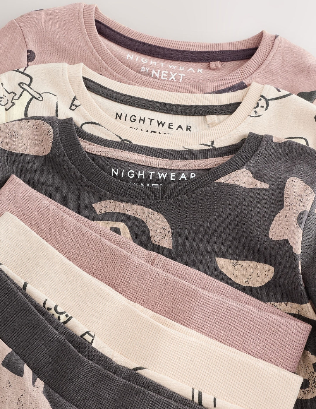 Brown/Cream Transport Snuggle Pyjamas 3 Pack