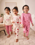 Pink/Red Snuggle Pyjamas 3 Pack