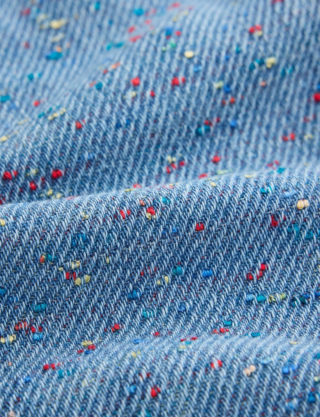 Rainbow Neppy Barrel Jeans
