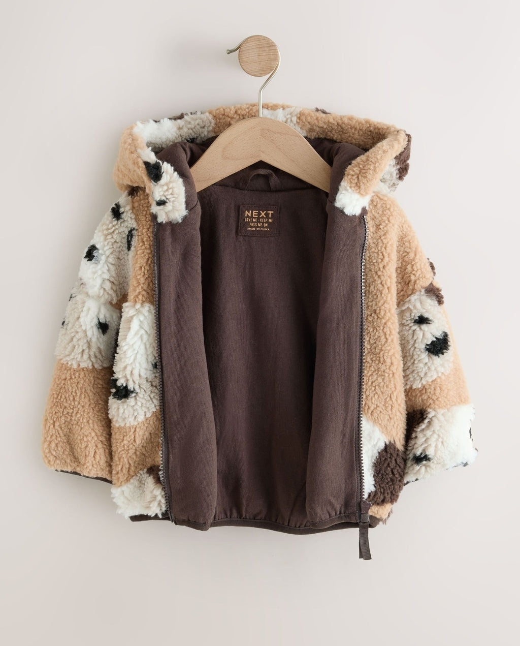 Neutral Dog Hooded Zip Up Fleece
