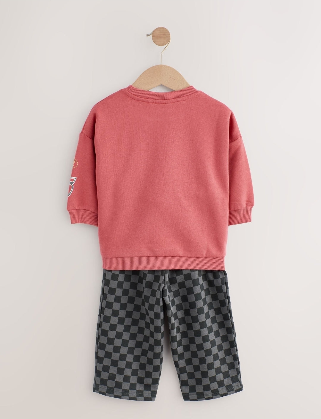 Red Charcoal Cars Crew
Sweatshirt and Joggers Set