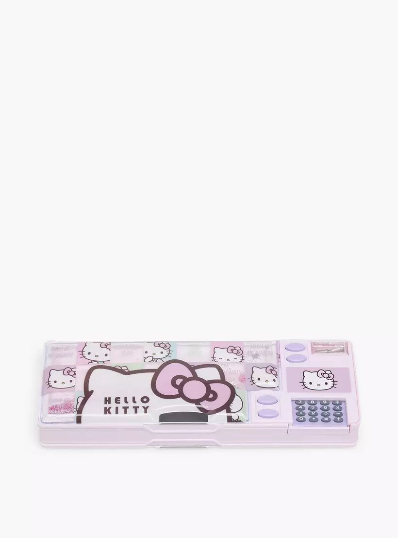 Sanrio Hello Kitty Print Pencil Case with Calculator