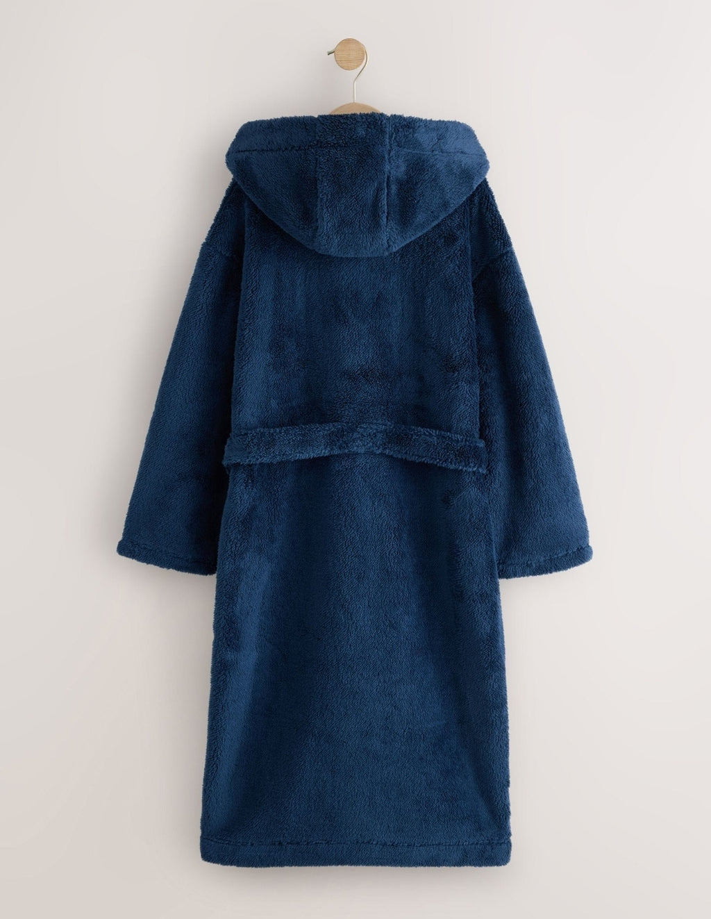 Navy Long Fleece Robe