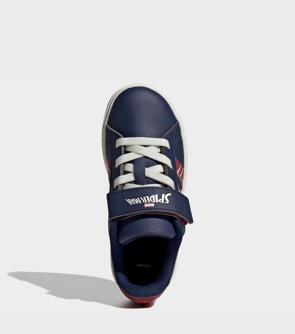 adidas Blue Marvel Spiderman Grand
Court Kids Trainers