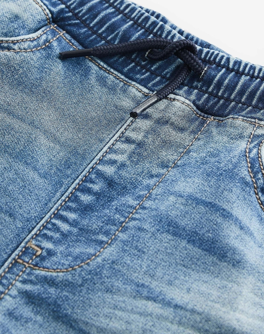 Light Blue Skinny Fit Stretch Elasticated Waist Jeans