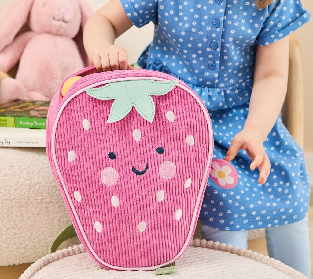 JoJo Maman Bébé Strawberry Character Backpack 12 inches