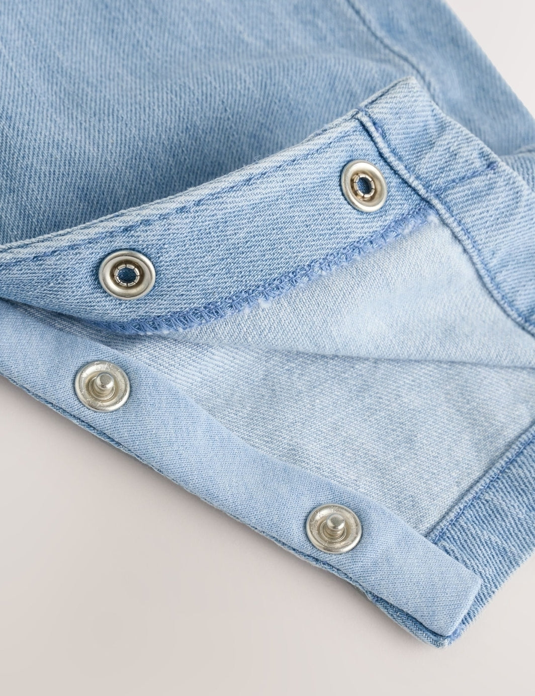 Blue Baby Denim Dungarees and Bodysuit Set