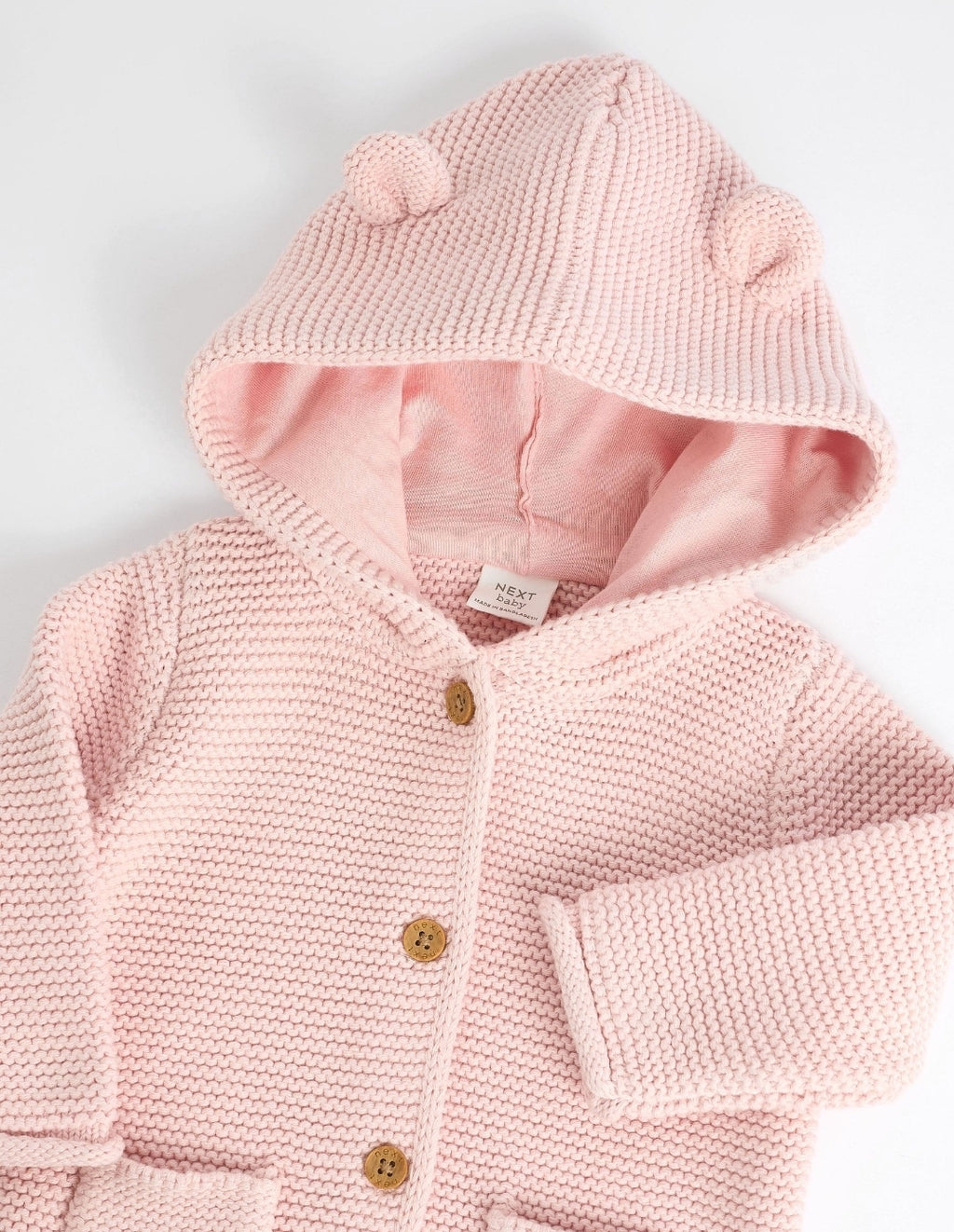 Pink Knitted Baby Cardigan