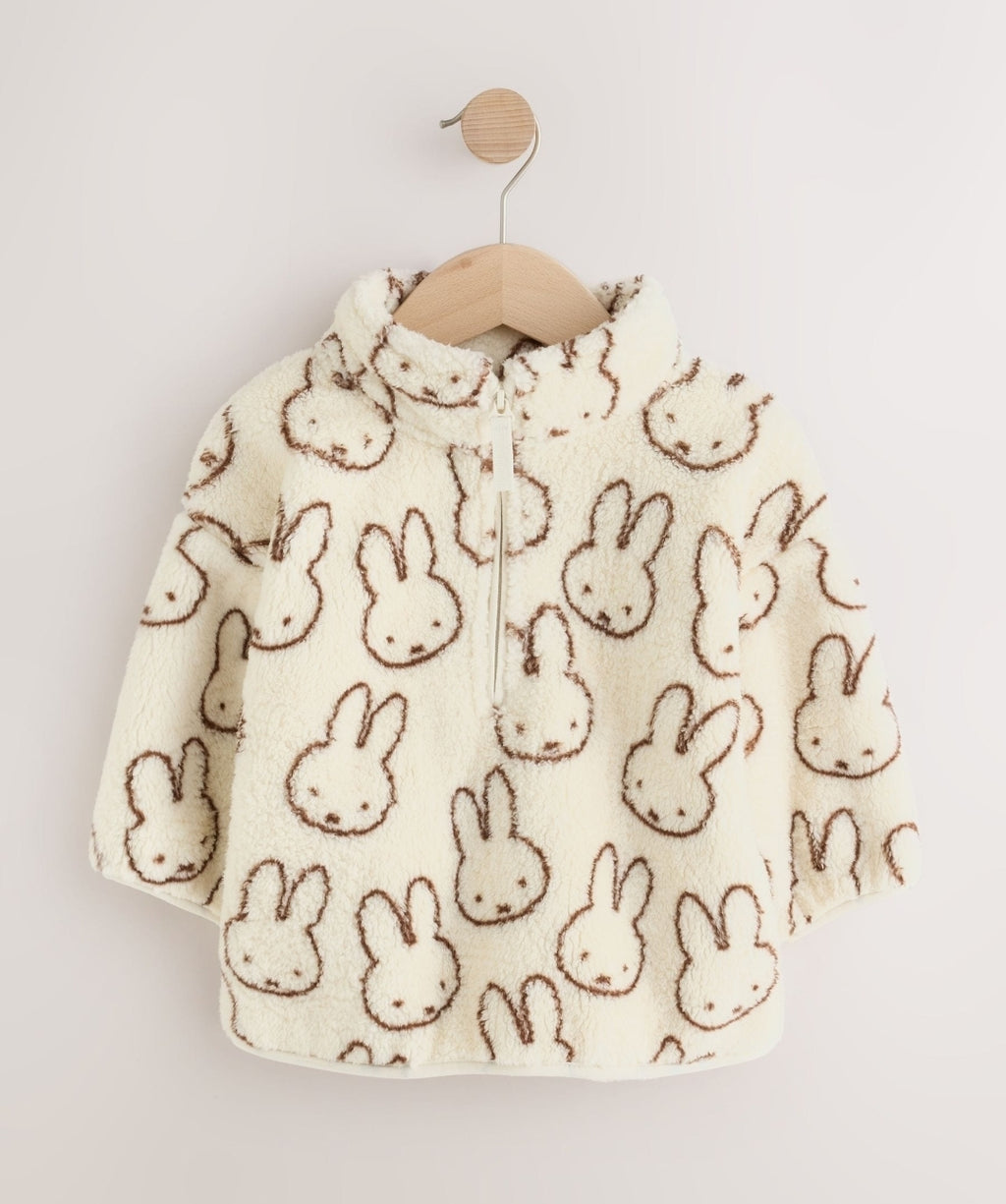 Miffy Cream Half Zip Fleece