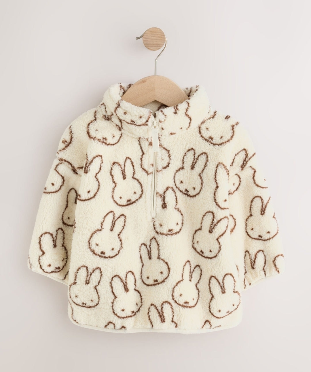 Miffy Cream Half Zip Fleece