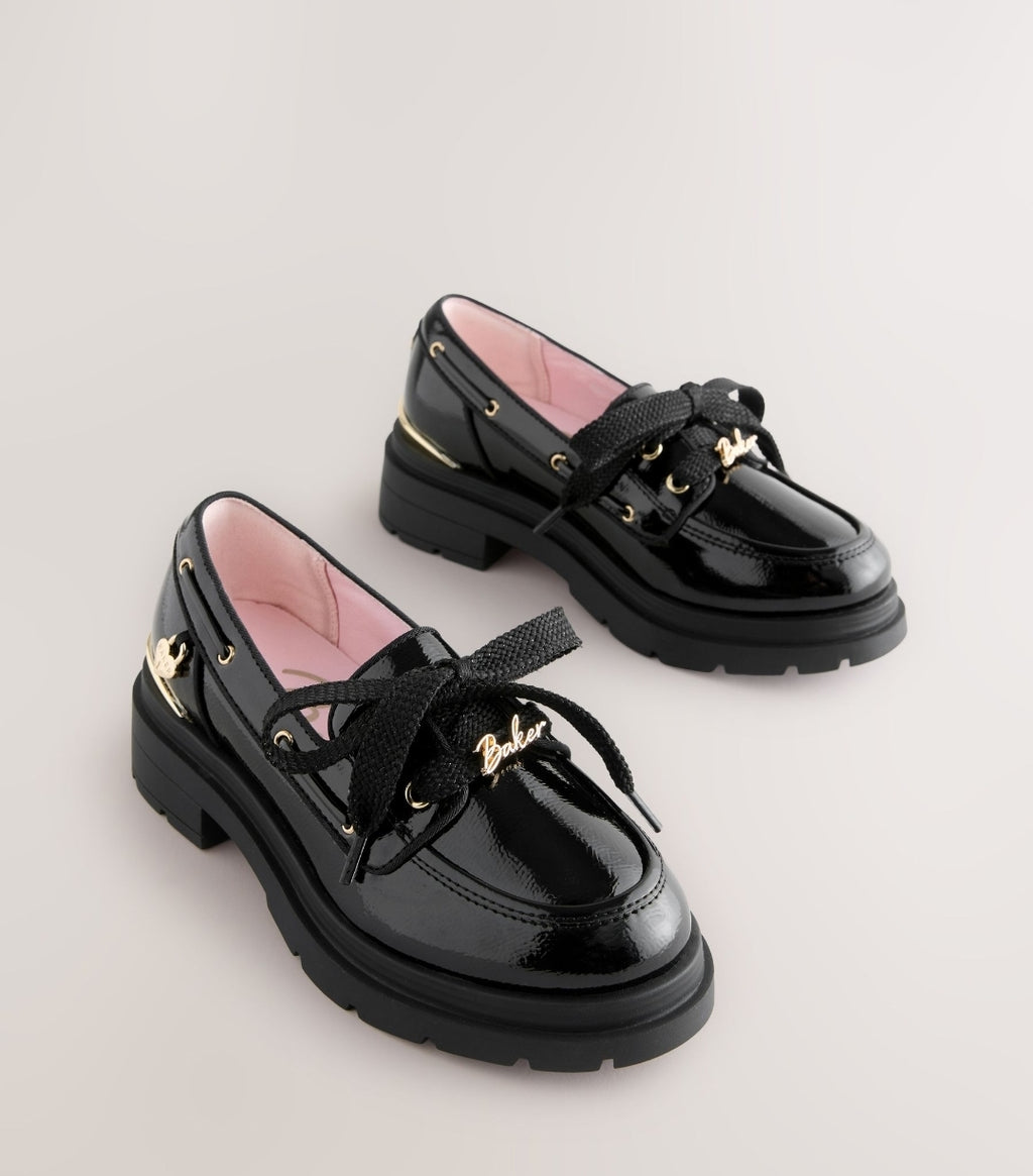 Baker by Ted Baker Back to School
Patent Chunky Boat Shoe Black L