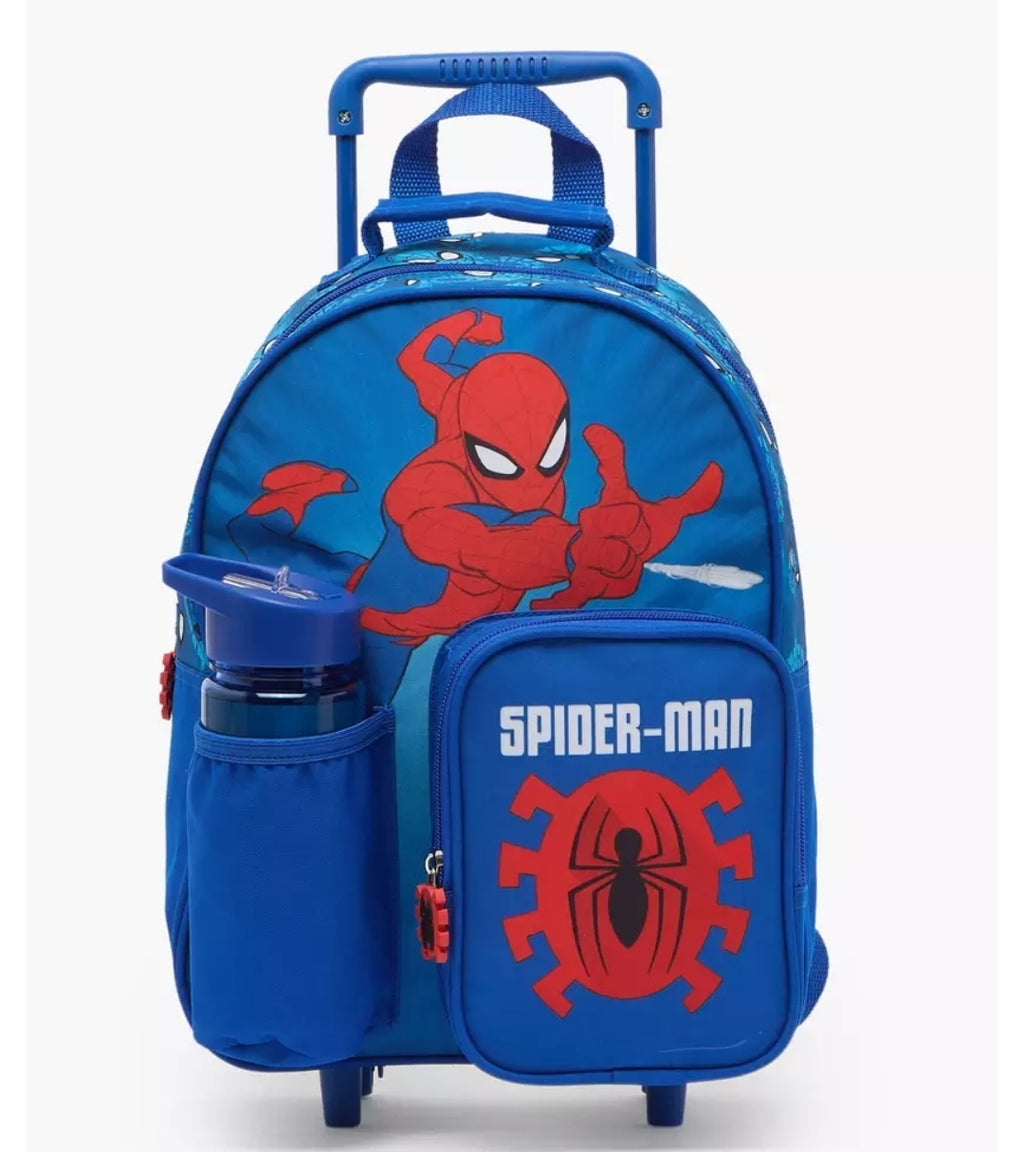 Spider-Man 3-Piece School Trolley Bag Set 14 inches