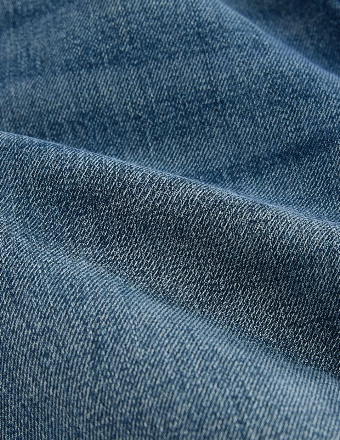 Blue Denim Wide Fit Pull On Jeans