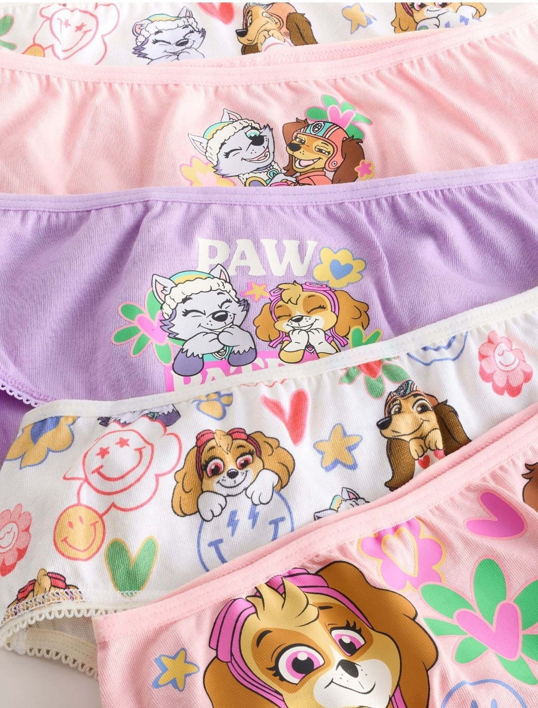 Pink Paw Patrol Briefs 5 Pack