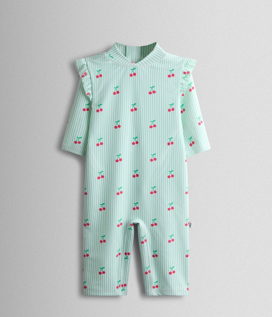 JoJo Maman Bébé Green Cherry
Stripe UV Sunsafe Suit