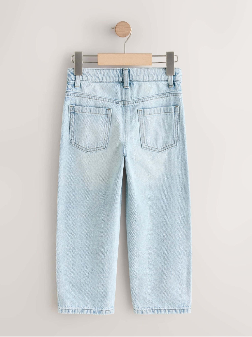 Light Wash Straight Leg Jeans