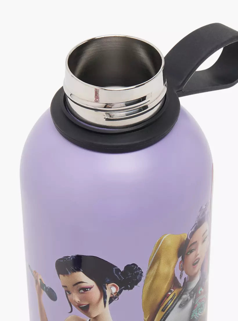 Netflix KPop Demon Hunters Print Stainless Steel Water Bottle with Loop Handle