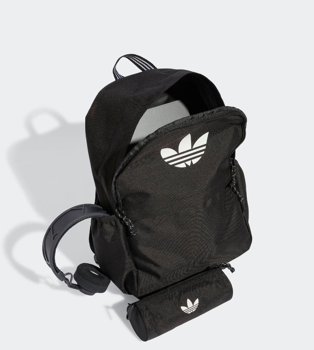adidas Originals Black Backpack With Pencil Case