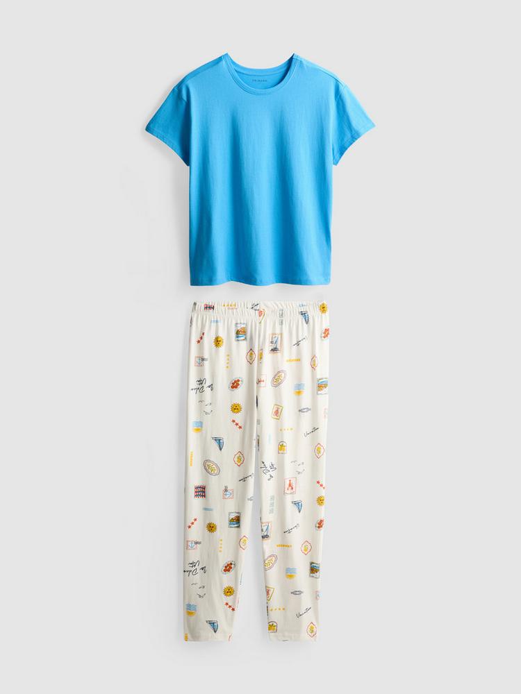 Cotton T-Shirt Pyjamas