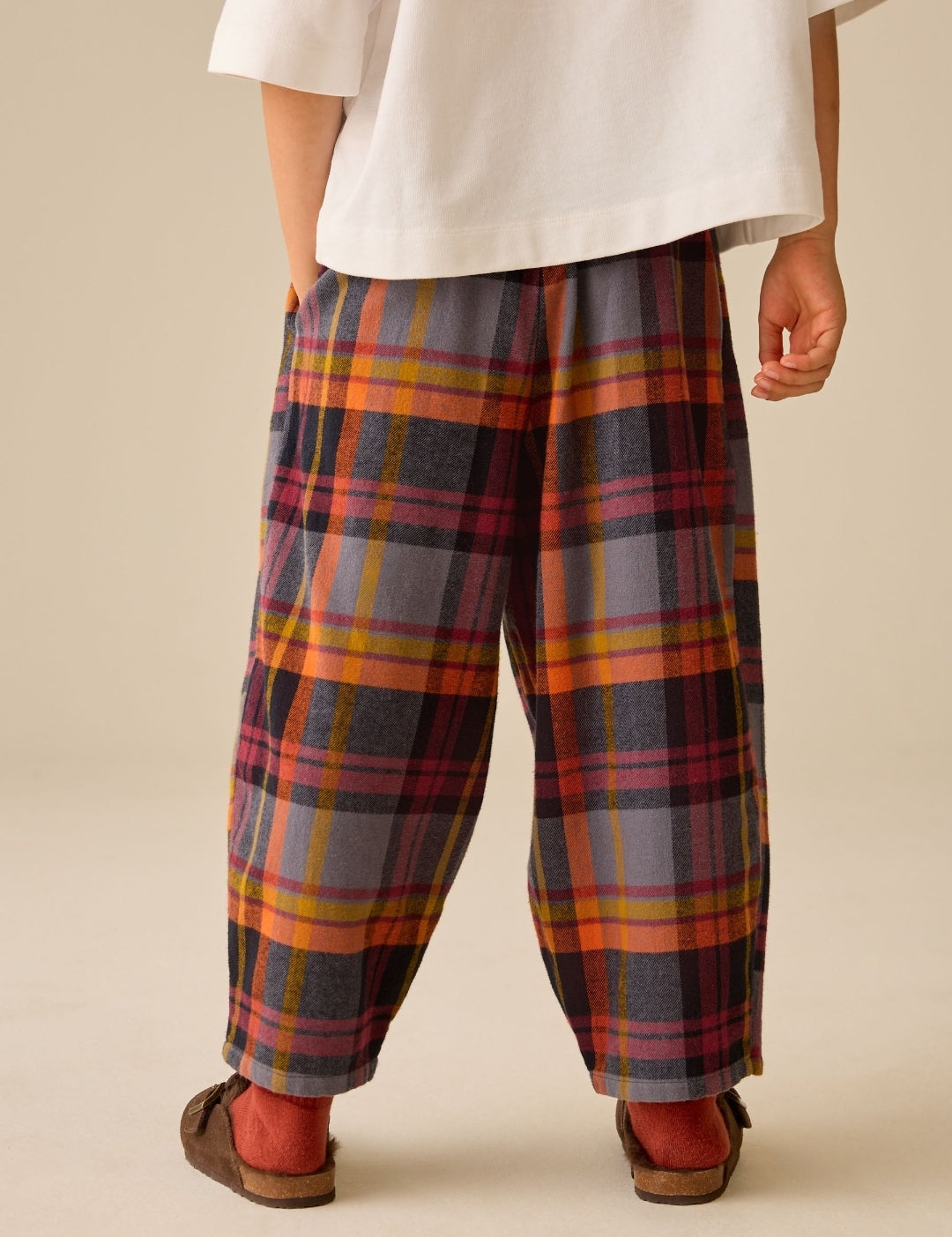 Rust Brown/Multi Check Barrel Pullon
Trousers