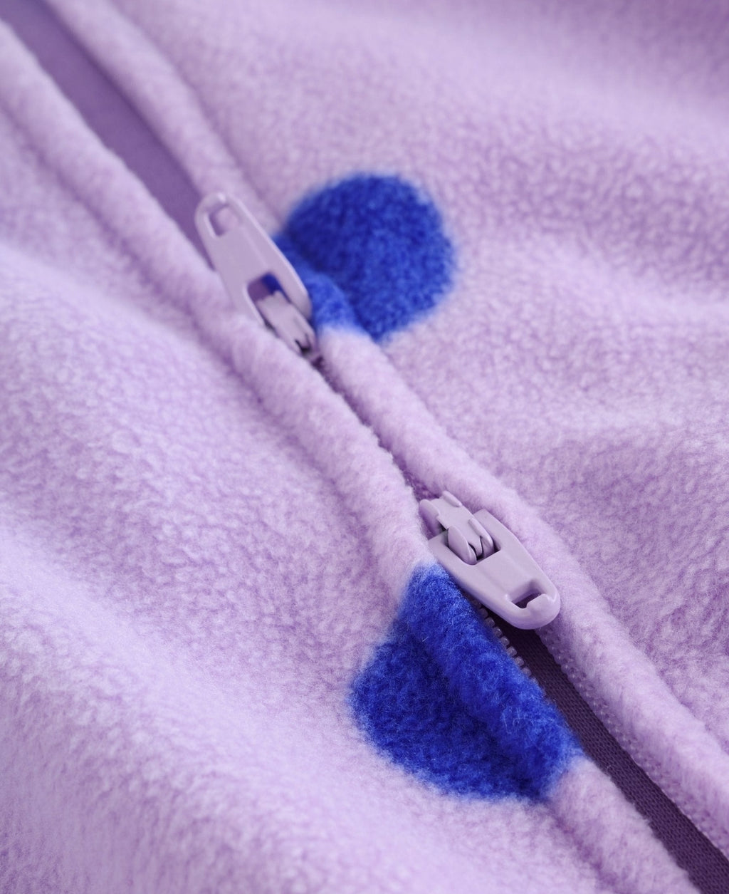 Purple/Pink Two Way Zip Micro
Fleece Sleepsuits 2 Pack