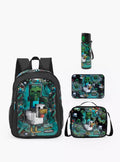Hollywood Magic Minecraft 5-Piece School Backpack set 16 inches