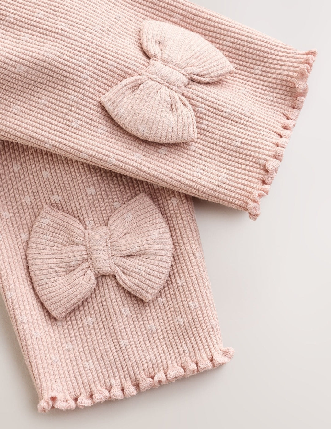 Pink/Cream Fur Baby Gilet Top and Leggings 3 Piece Set