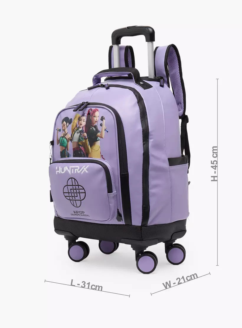 Netflix KPop Demon Hunters Print Trolley Bag  18 inches