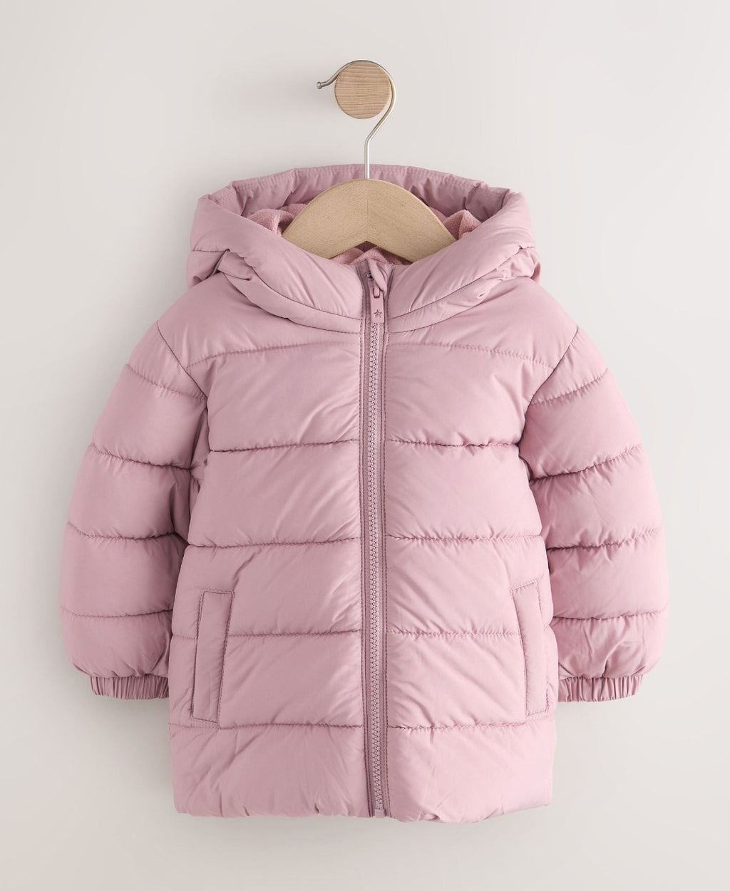 Pink Shower Resistant Fleece Lined Padded Coat
