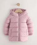 Pink Shower Resistant Fleece Lined Padded Coat