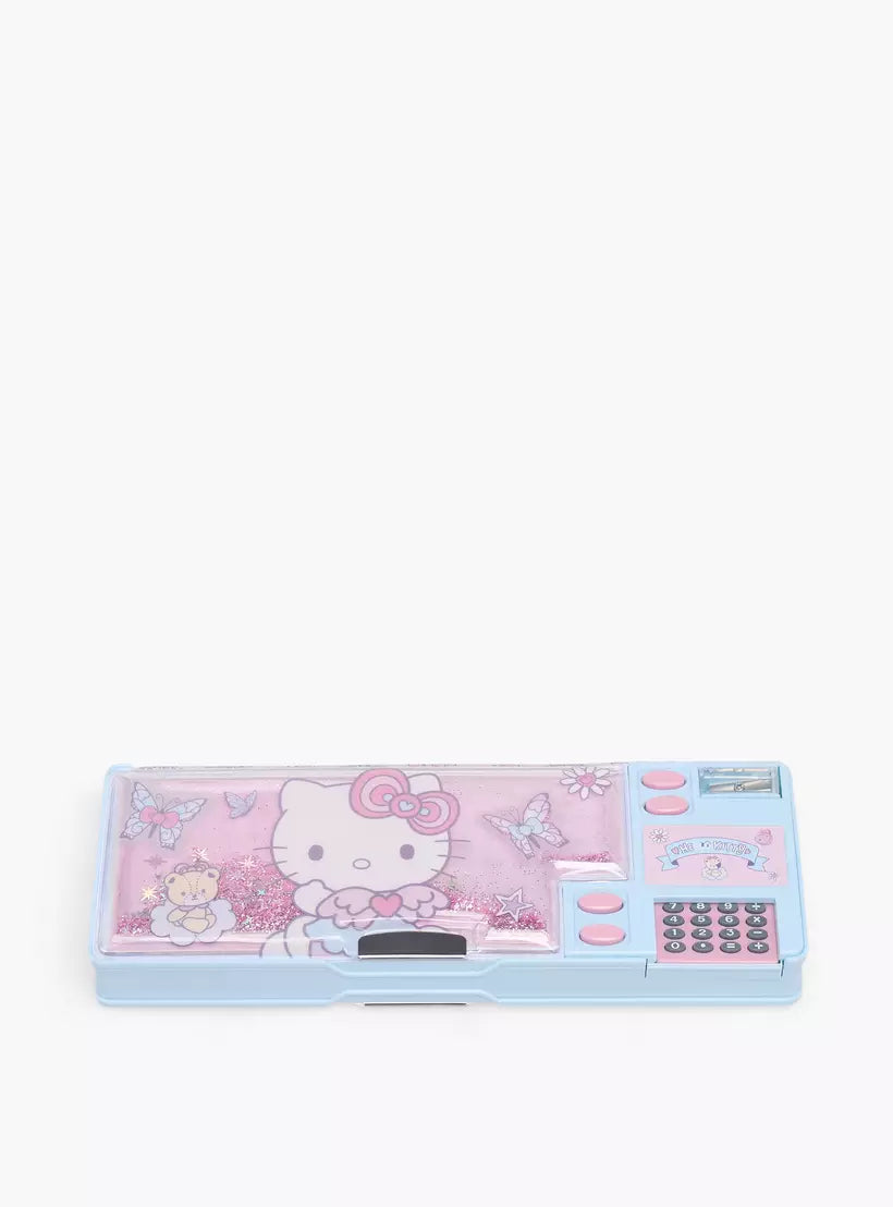Sanrio Hello Kitty Print Pencil Case with Calculator
