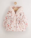 Watercolour Printed Bow Front
Puffer Baby Jacket