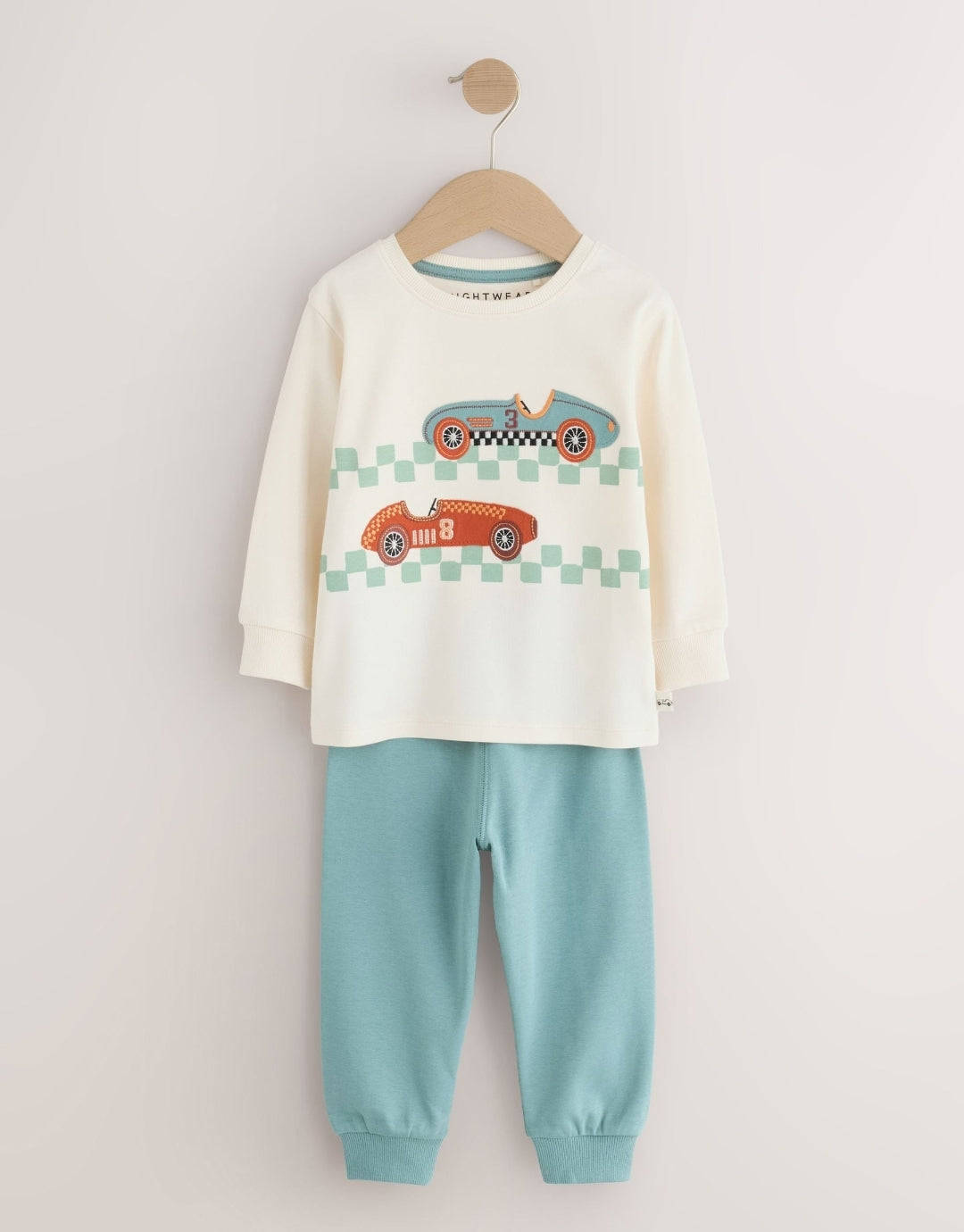 Red/Blue Race Car Relaxed Snuggle Pyjamas 3 Pack