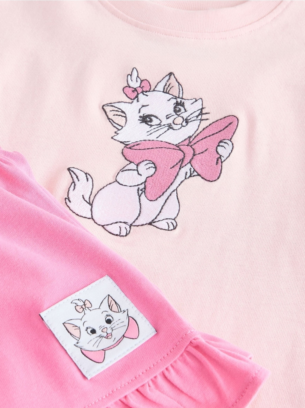 Pink Disney Marie Shorts Set