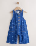 Bow Print Sleeveless Denim
Jumpsuit