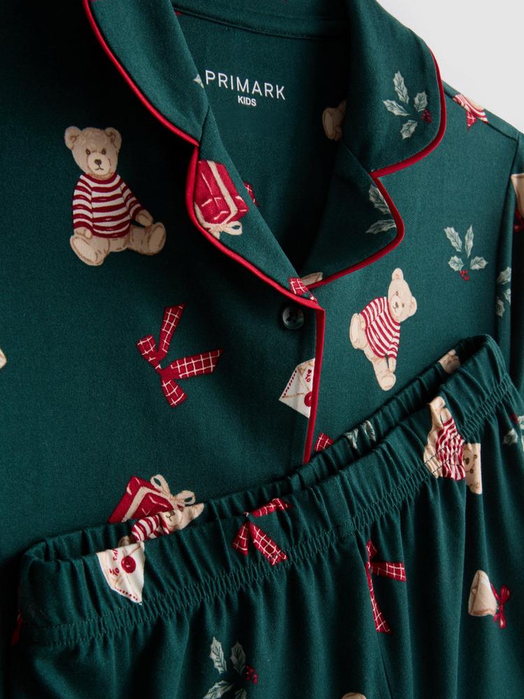 Primark Christmas Teddy Bear Shirt Pyjamas