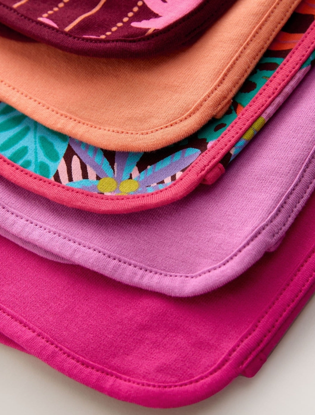 Tropical/Purple Racer Shorts 
5 Pack