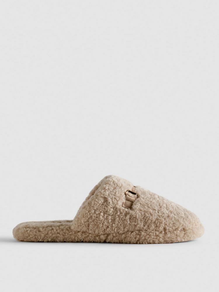 Primark Snaffle Bit Borg Mule Slippers