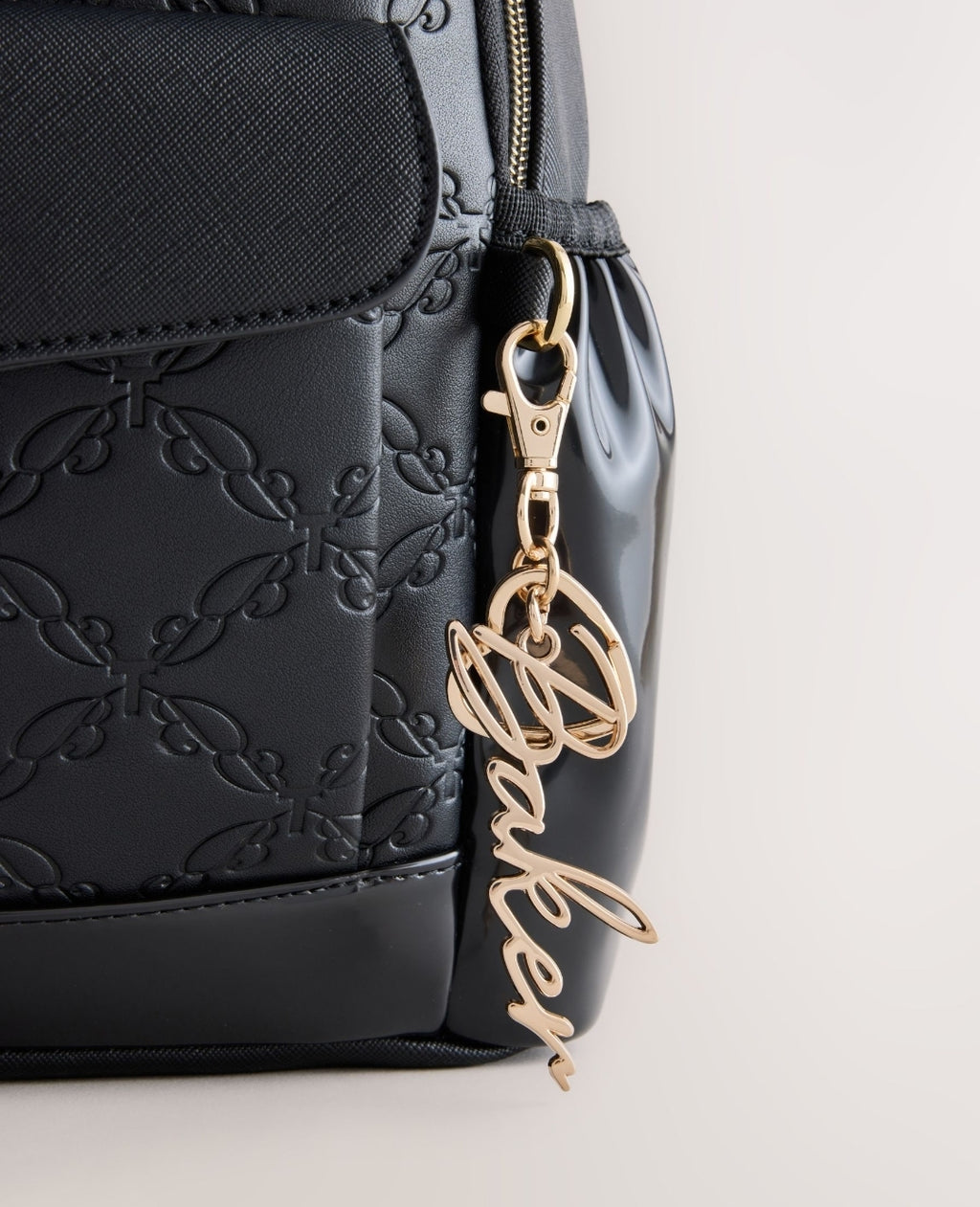 Baker by Ted Baker Back to School Black 
Embossed Bow Backpack