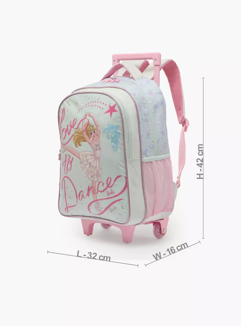 Barbie 3-Piece School Trolley Bag Set 16 inches