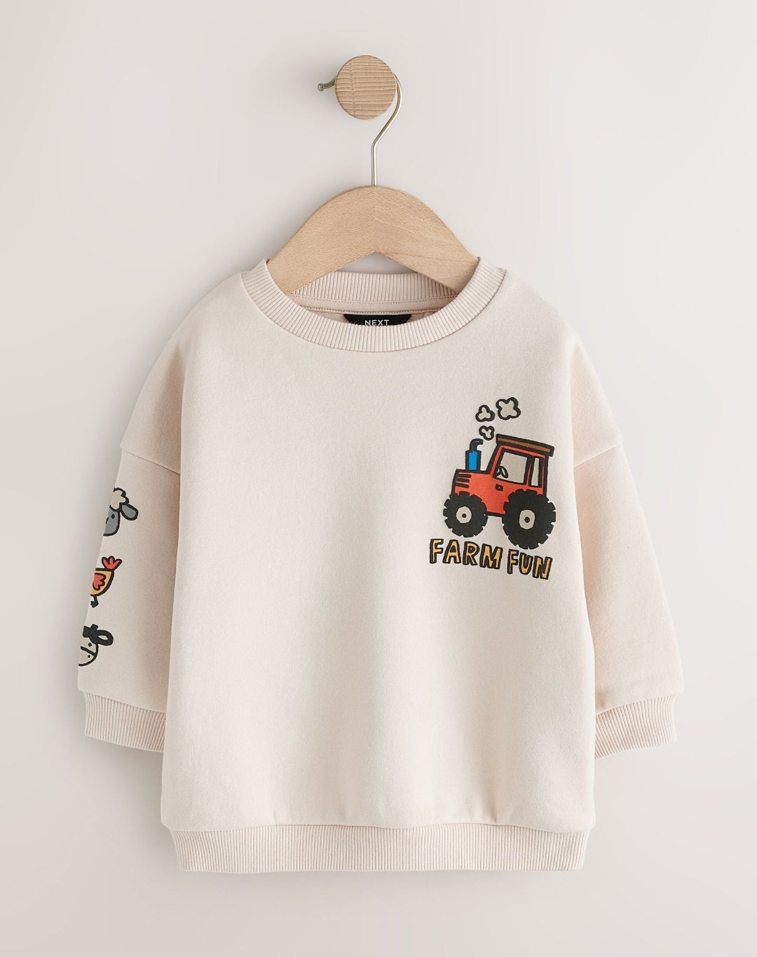 Ecru Farm Back Printed Crew Neck
Sweat Top