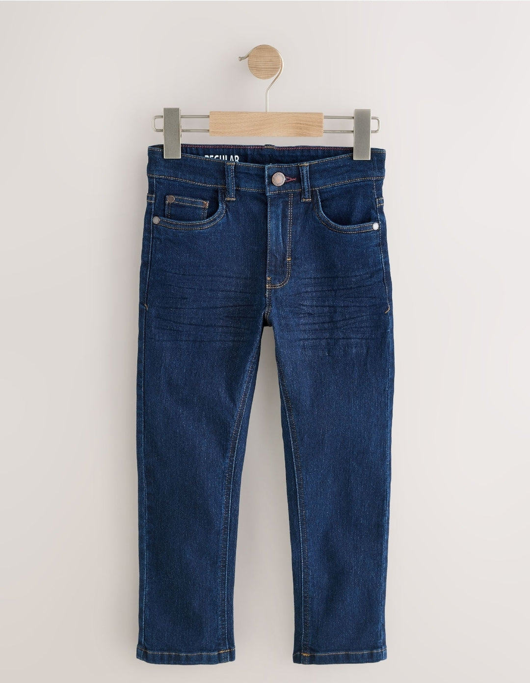 Dark Blue/ Black Denim Regular Fit
Regular Length Stretch Jeans 2 Pack