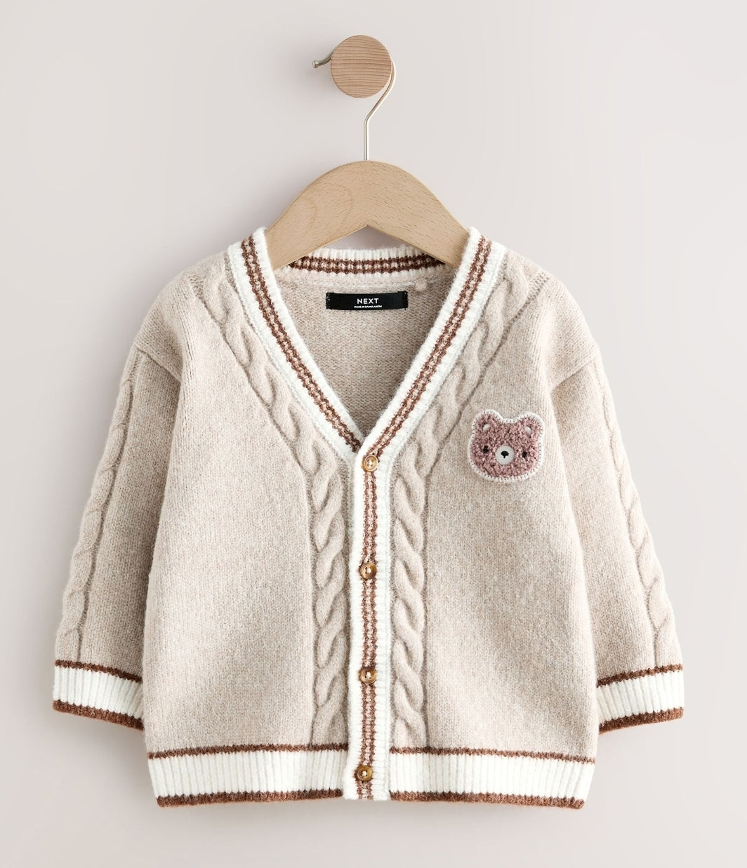 Neutral Bear Character Cardigan