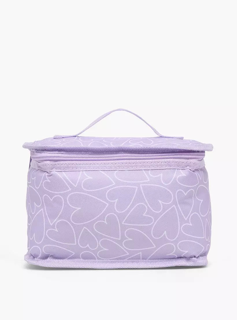 Heart Print 12-Piece School Backpack Set