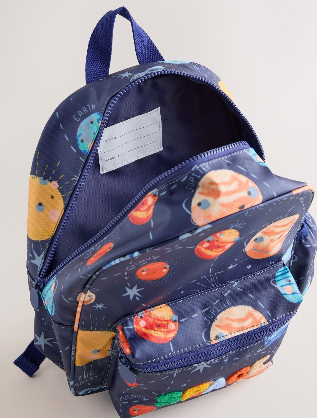 Navy Space Print Backpack14 inches