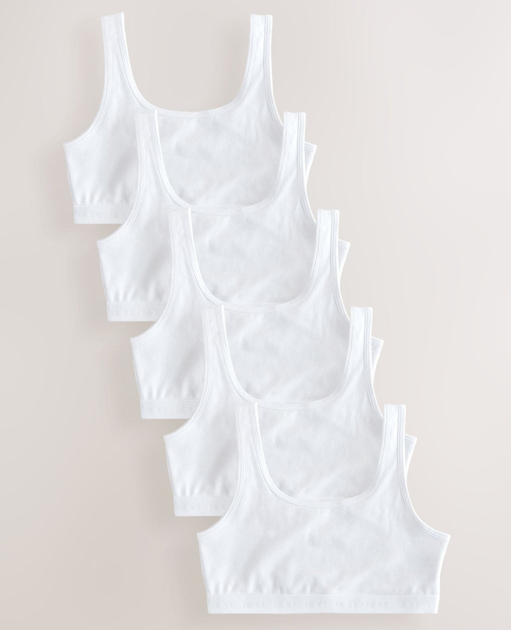 White Scoop Crop Top